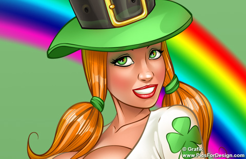 St. Patrick's day pinup