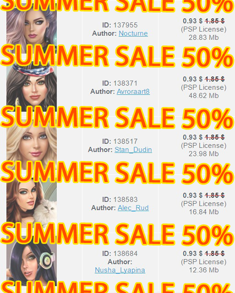 Summer Sale on PicsForDesign.com